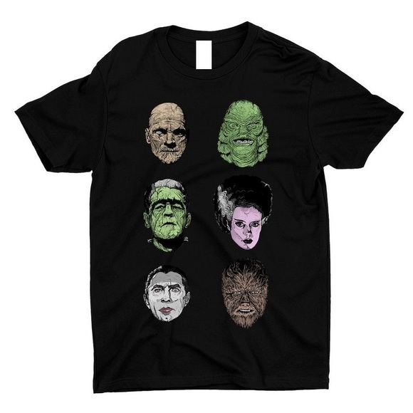 Gildan Other - Universal Classic Monster Faces Unisex T-Shirt Gift For Fan